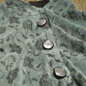 vintage turquoise flowered jacket